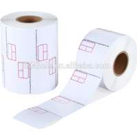 Factory supply 58 x 60mm supermarket label roll shop price labels