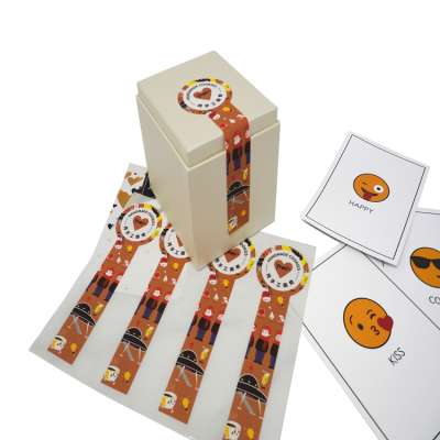 BPA Free Premium Adhesive Perforated Custom Food Seal Sticker