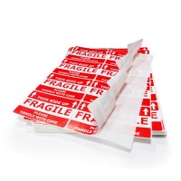 Custom Printed Safety Warning Stickers Fragile Vinyl Sticker Labels